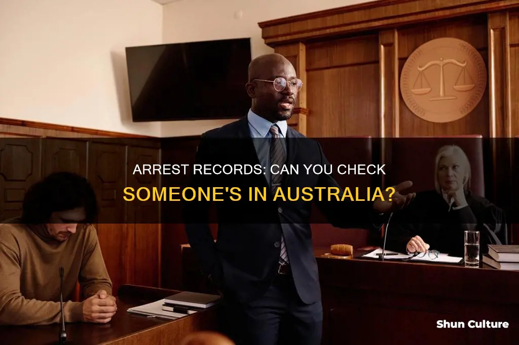 how to find out if someone has been arrested australia