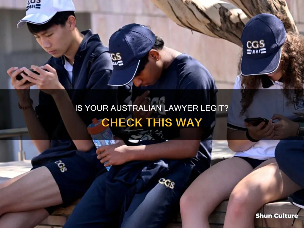 how to find out if someone is a lawyer australia