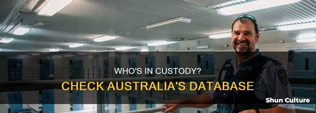 how to find out if someone is in custody australia