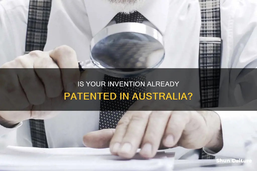 how to find out if something is patented in australia