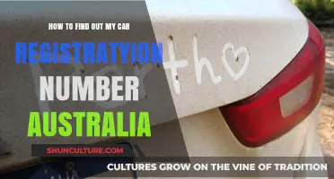 Finding Your Car Registration Number in Australia