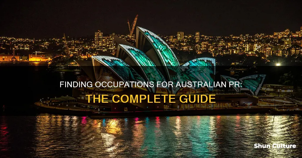 how to find out the occupation list for australia pr