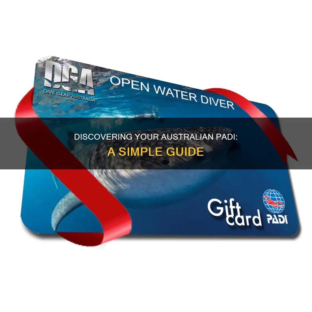 how to find padi number australia