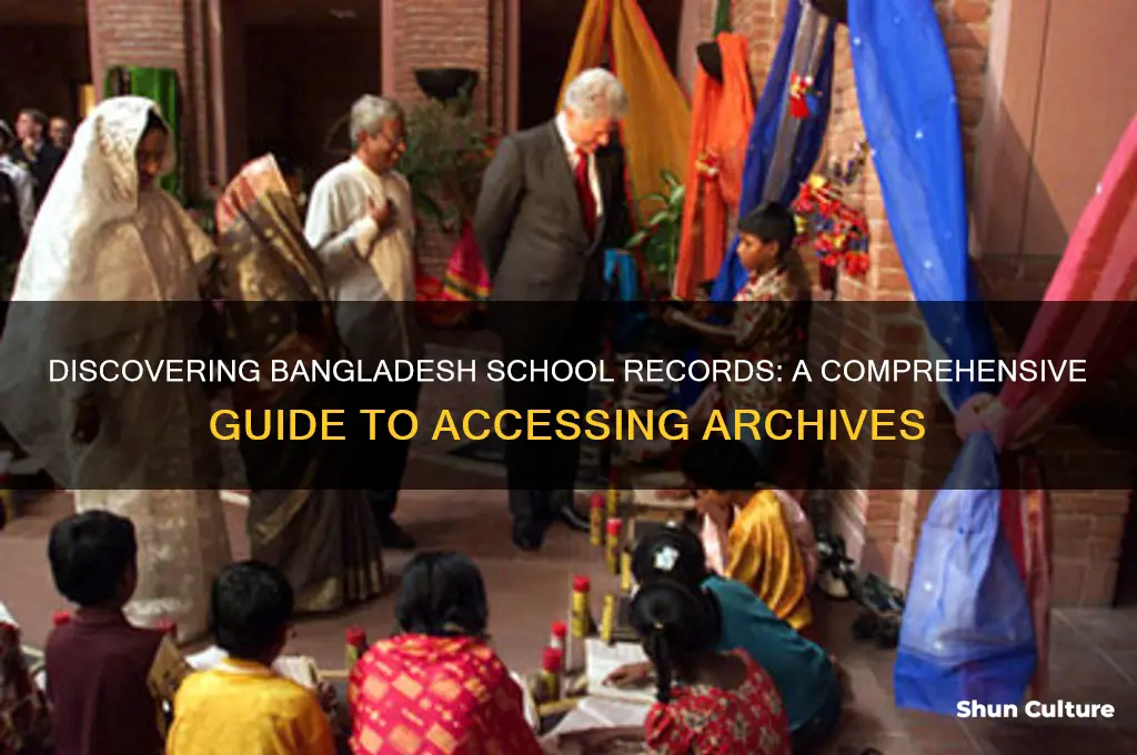 how to find records of school in bangladesh