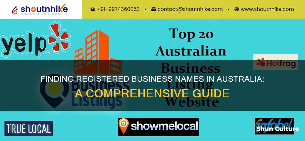 how to find registered business names in australia
