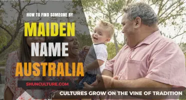 Finding People in Australia: Maiden Name Search