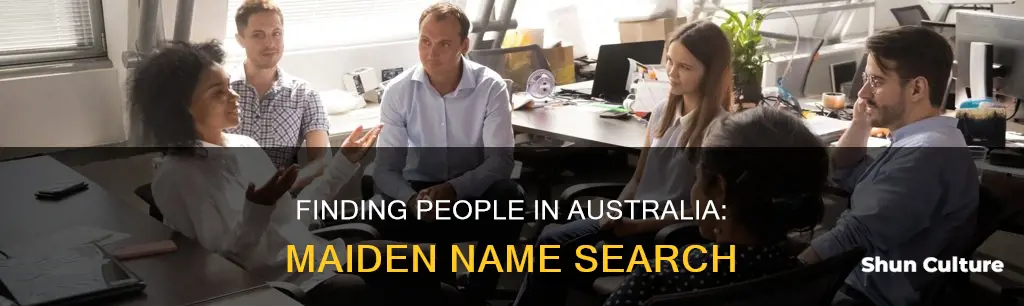 how to find someone by maiden name australia