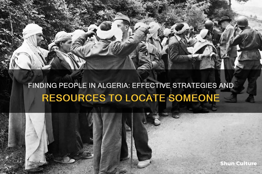 how to find someone in algeria
