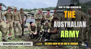Finding a Person in the Australian Army