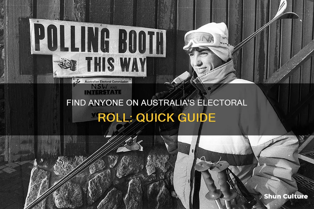 how to find someone on the electoral roll in australia