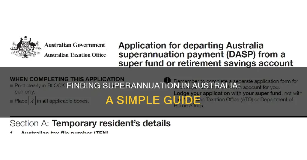 how to find superannuation in australia
