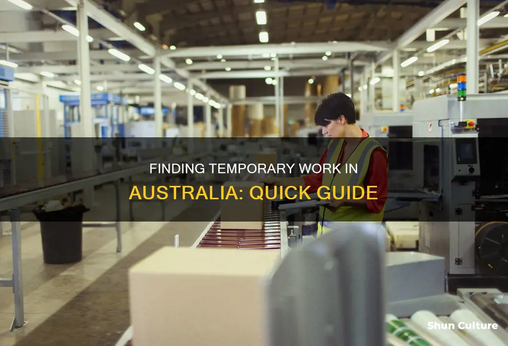 how to find temporary jobs in australia