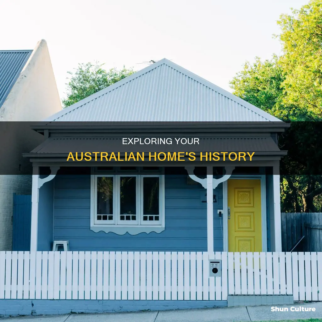 how to find the history of my house australia