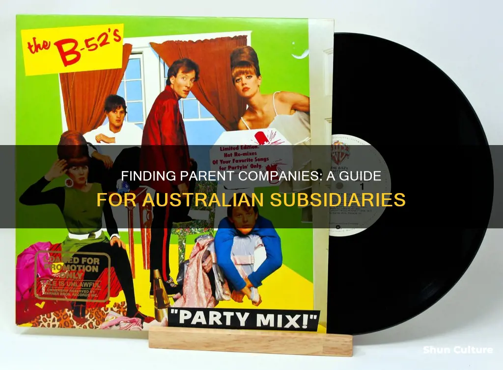 how to find the parent company of a subsidiary australia