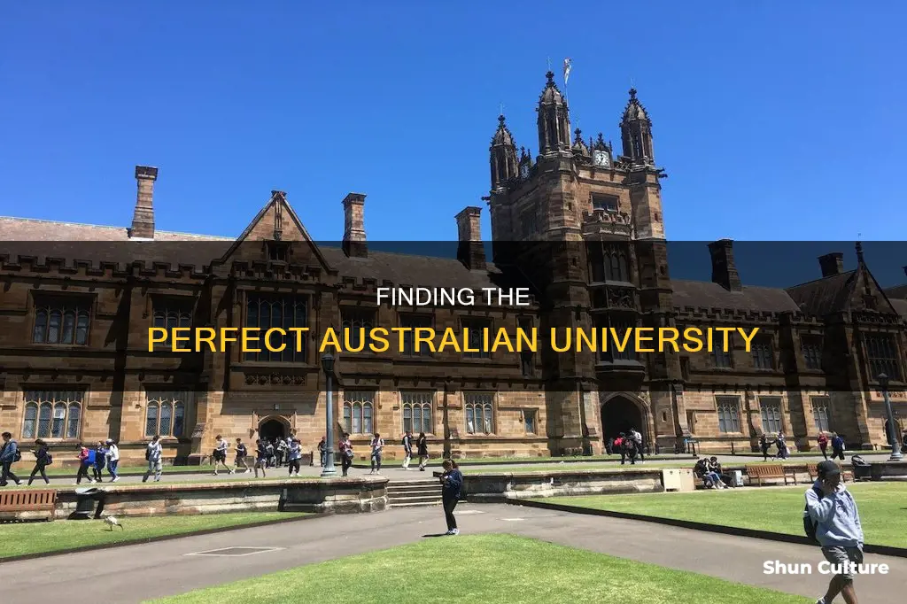 how to find the right university in australia