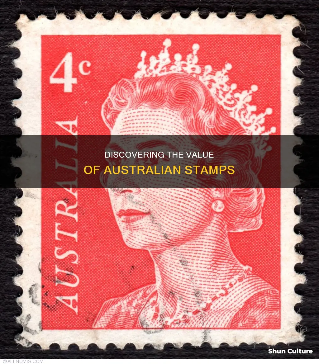 how to find the value of australian stamps
