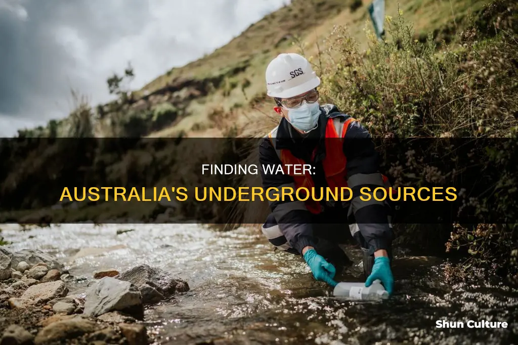 how to find underground water in australia