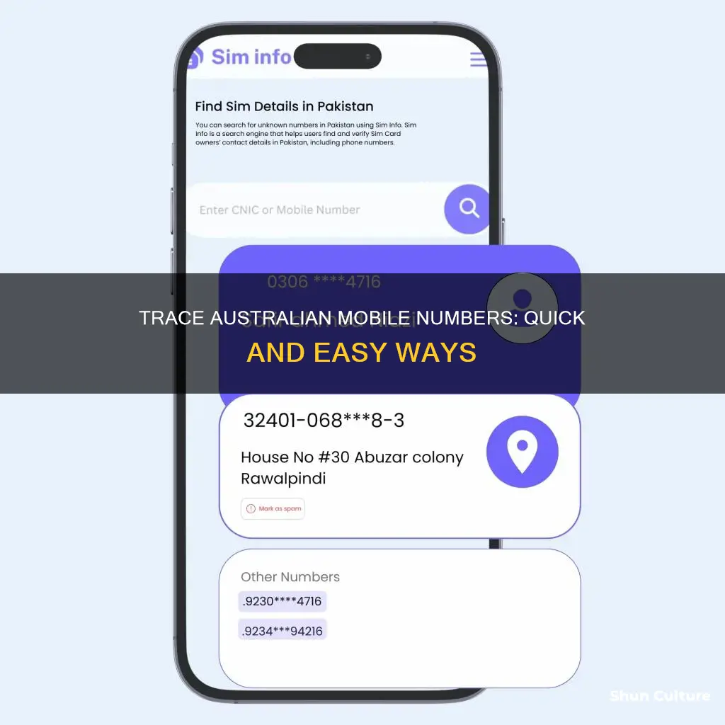 how to find who owns a mobile number australia