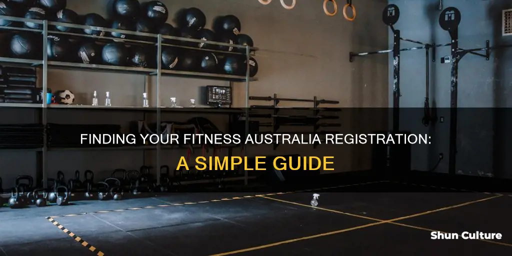 how to find your fitness australia registration number