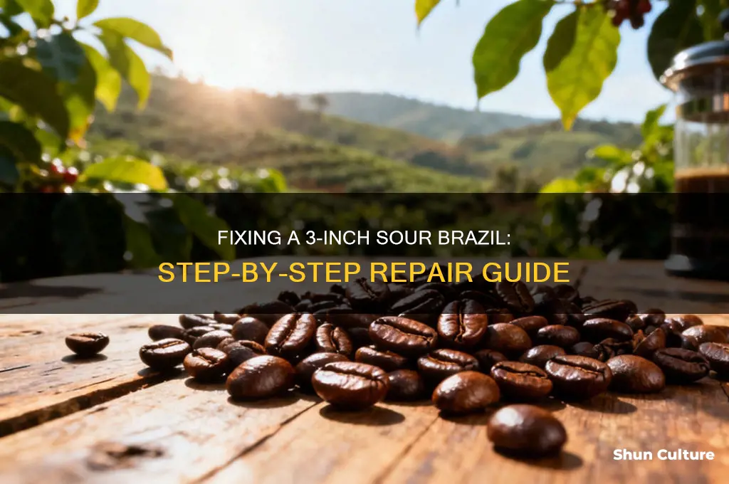 how to fix 3 inch soure brazil