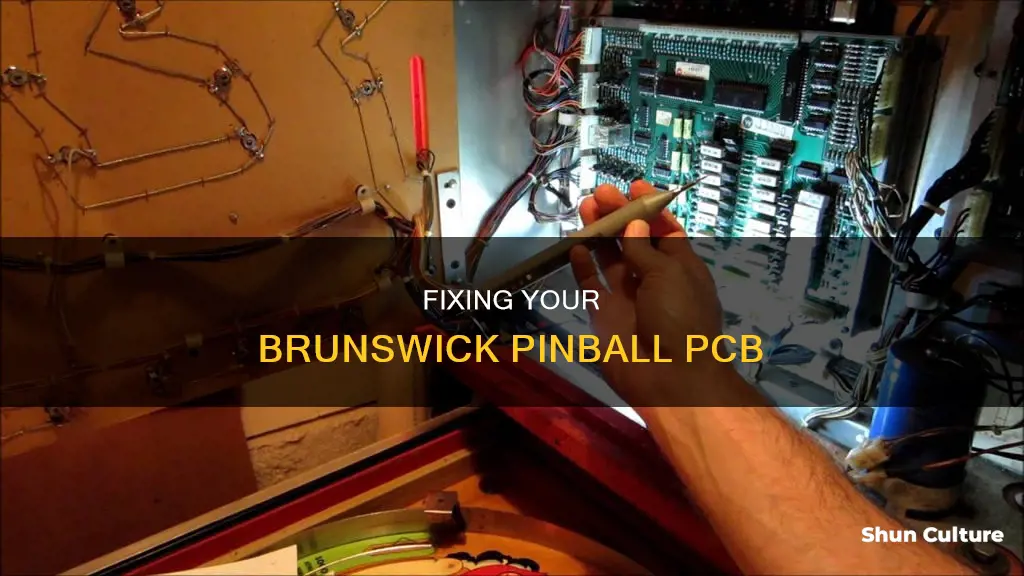 how to fix brunswick pinball machine printed circuit board