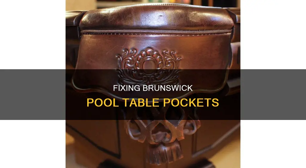 how to fix brunswick pool table pockets