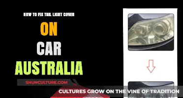 Quickly Fix Your Car's Tail Light Cover