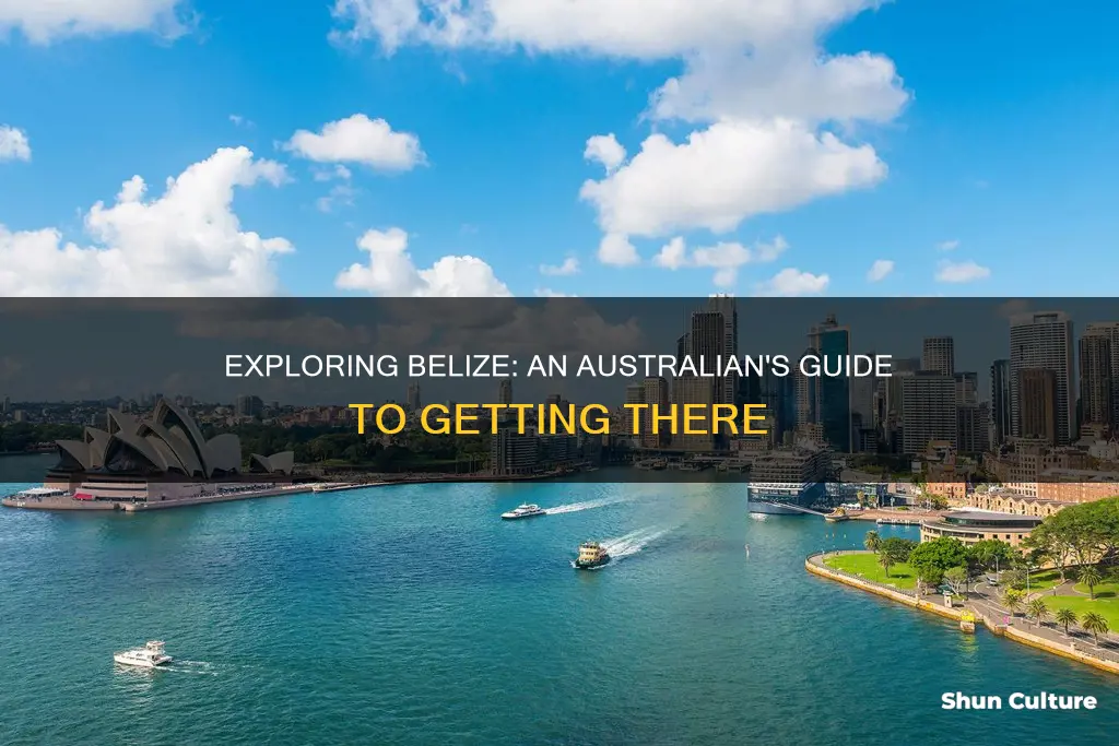 how to fly to belize from australia