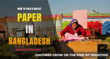 Mastering the Art of Folding Your Ballot Paper in Bangladesh