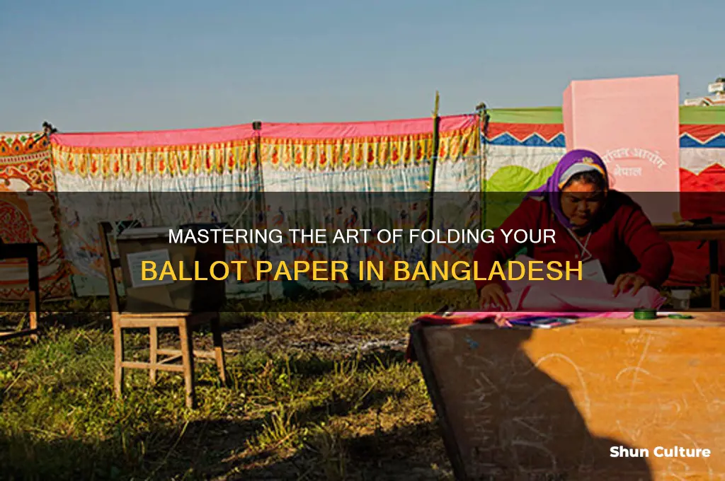 how to fold a ballot paper in bangladesh
