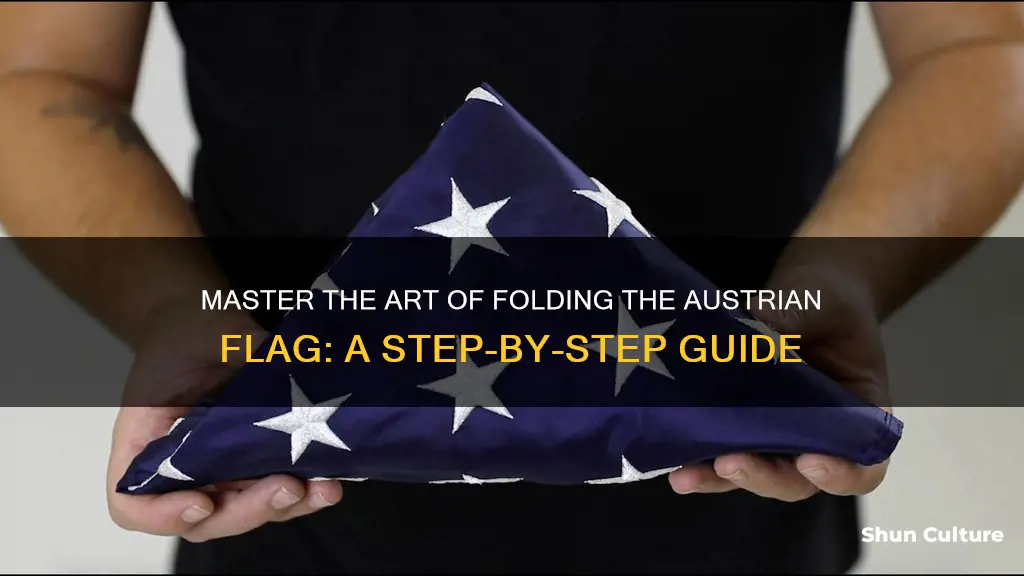 how to fold the austrian flag