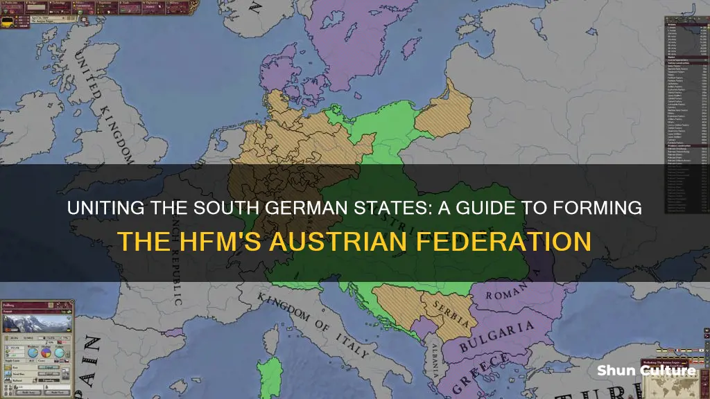 how to form south german federation as austria in hfm