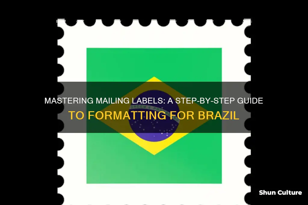 how to format a mailing label to brazil