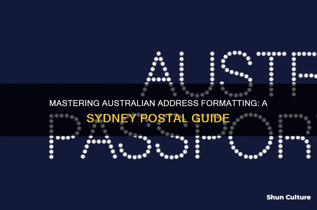 how to format an australian sydney address