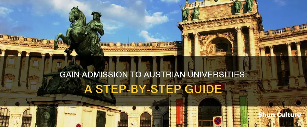 how to gain admission in austria university