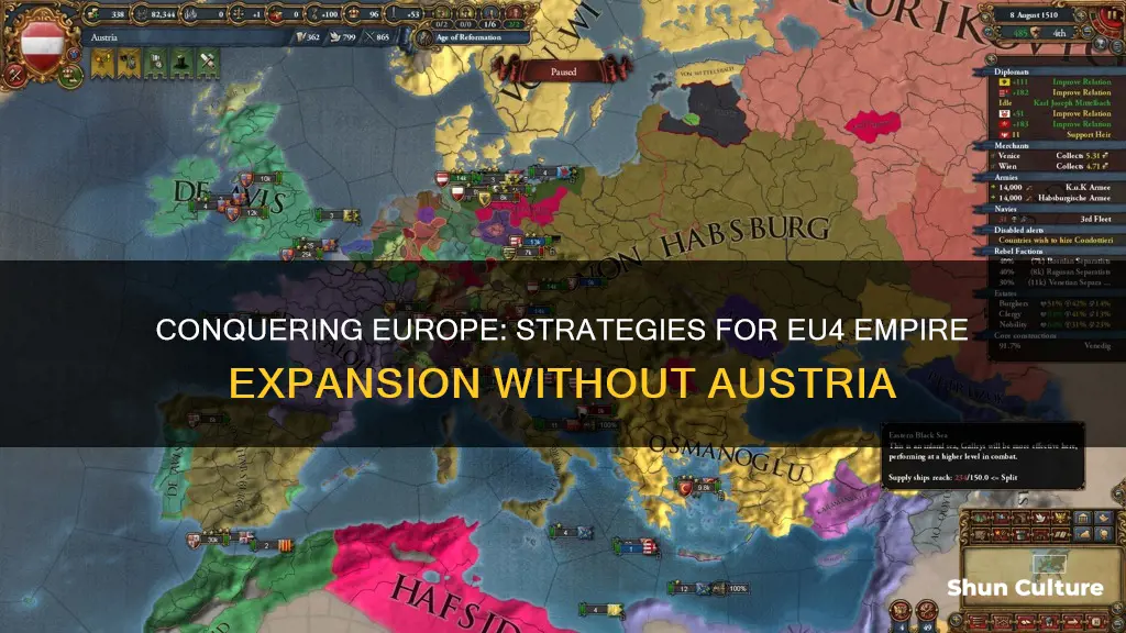 how to gain imperial lands eu4 without involving austria