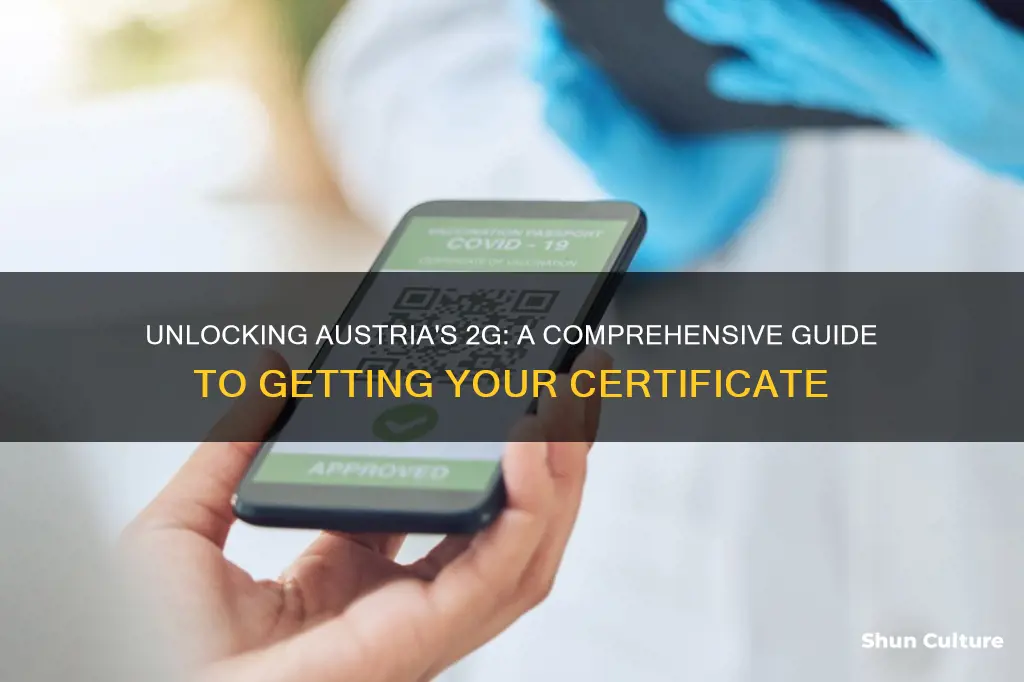 how to get a 2g certificate austria