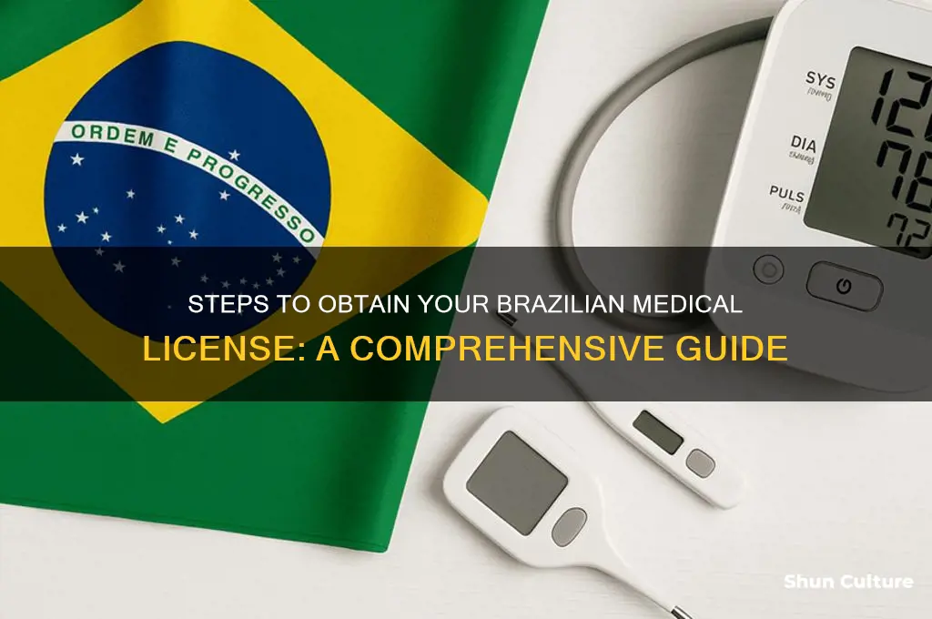how to get a brazil medical liscense