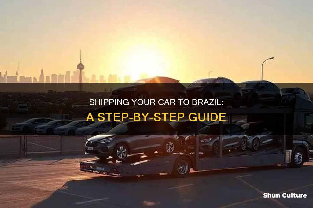 how to get a car from us to brazil