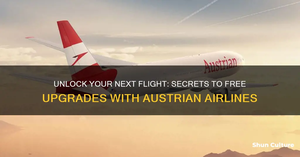 how to get a free upgrade on austrian airlines