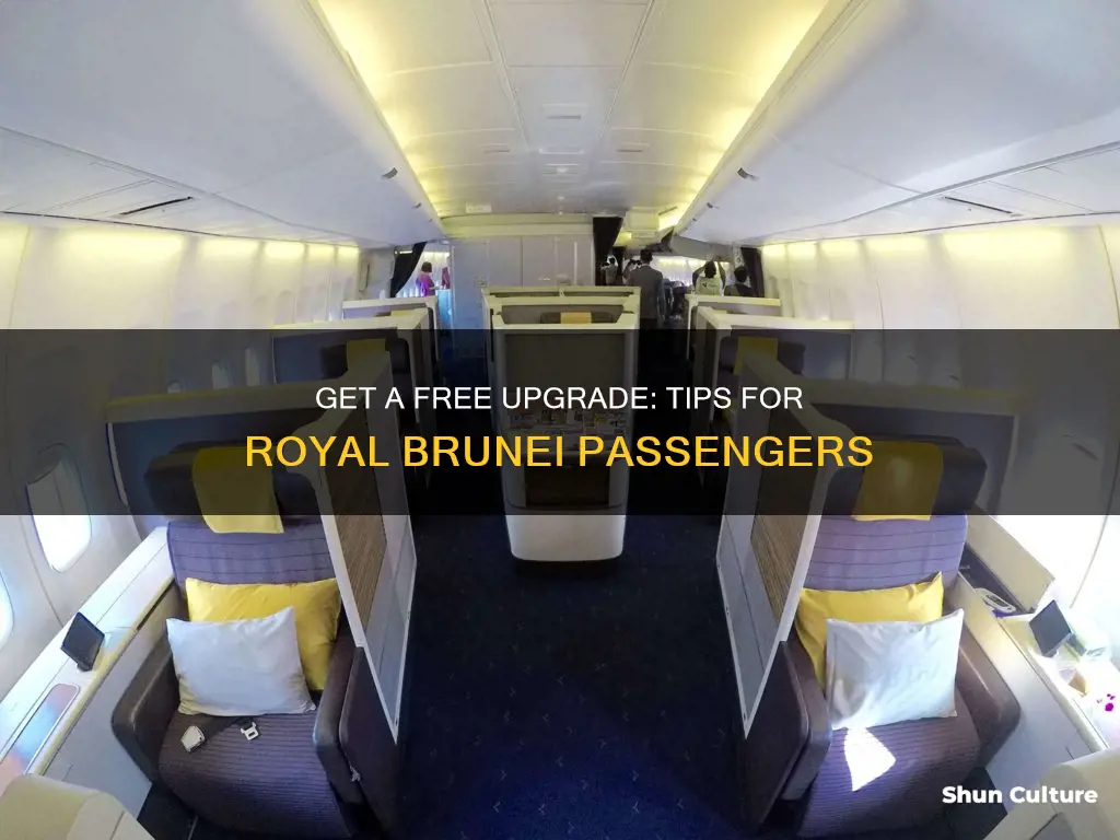 how to get a free upgrade on royal brunei