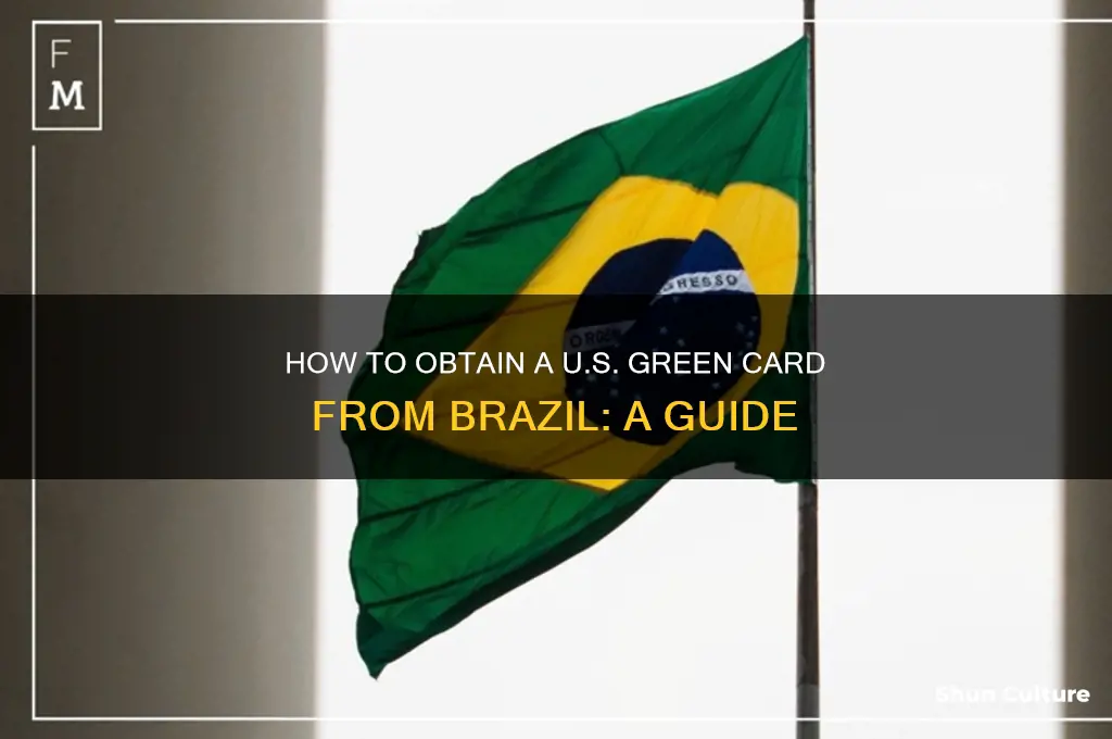 how to get a green card from brazil