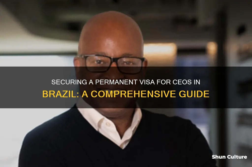 how to get a permanent visa for ceo in brazil