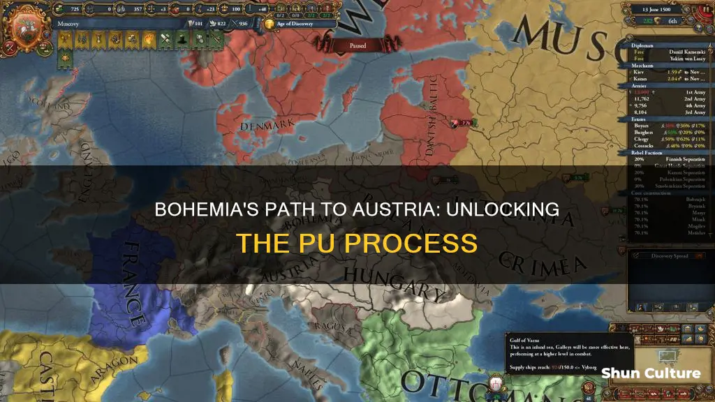 how to get a pu with bohemia as austria