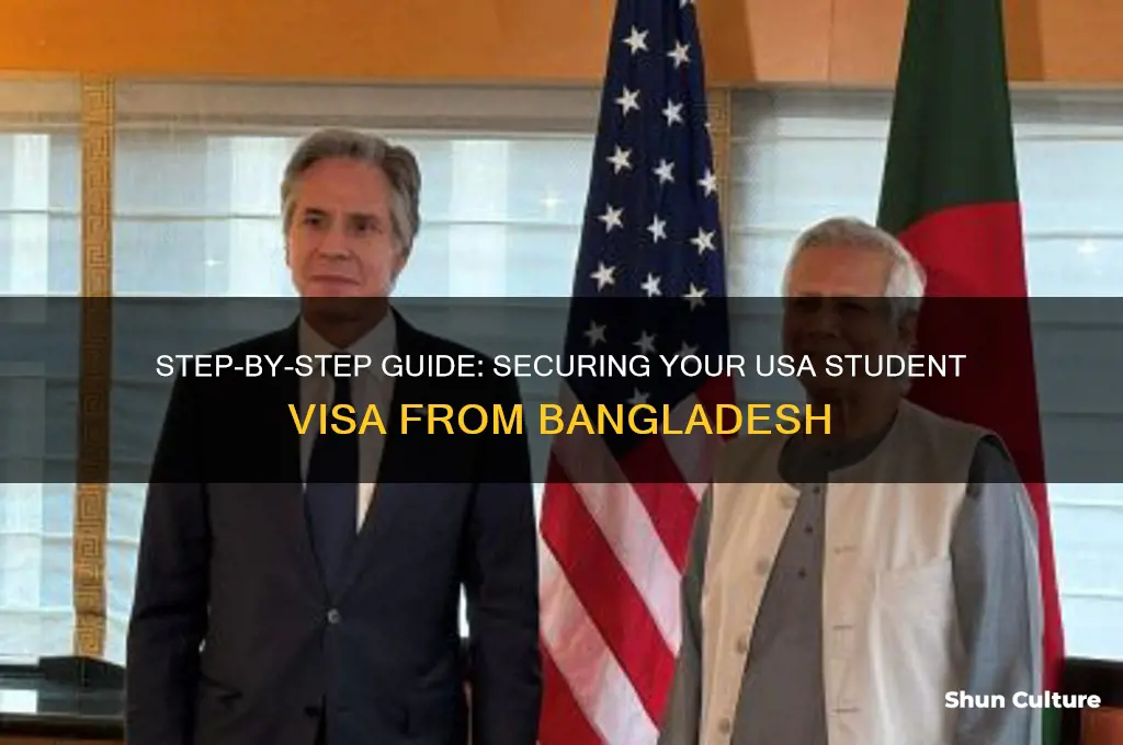 how to get a student visa for usa from bangladesh