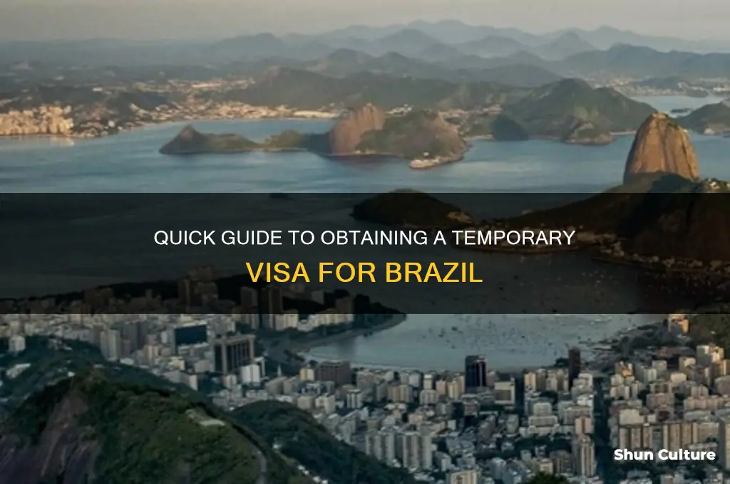 how to get a temporary visa for brazil