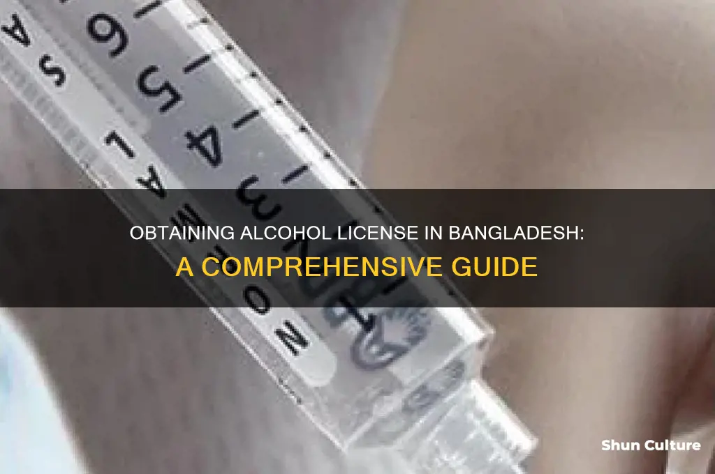 how to get alcohol drinking license in bangladesh