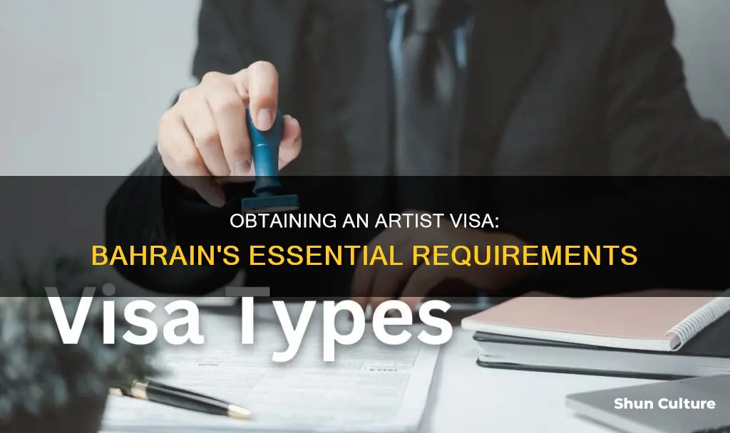 how to get artist visa for bahrain