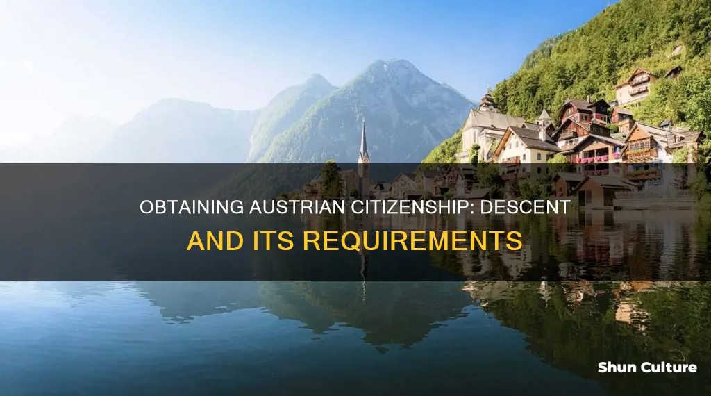 how to get austrian citizenship by descent