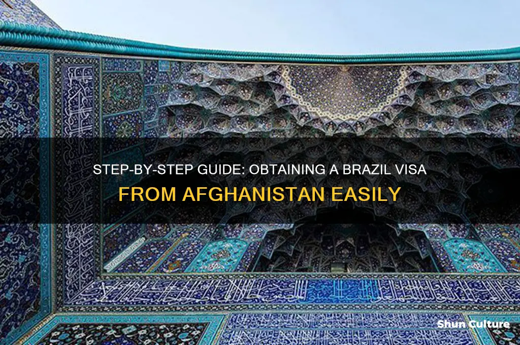 how to get brazil visa from afghanistan
